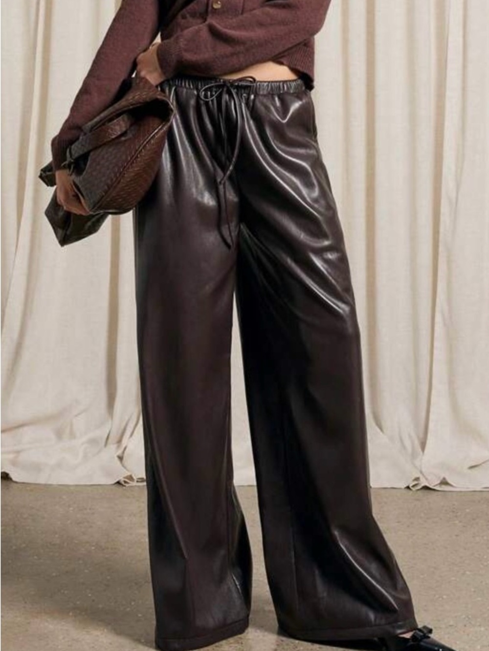❤️ Chic Faux Leather Wide-Leg PANTS